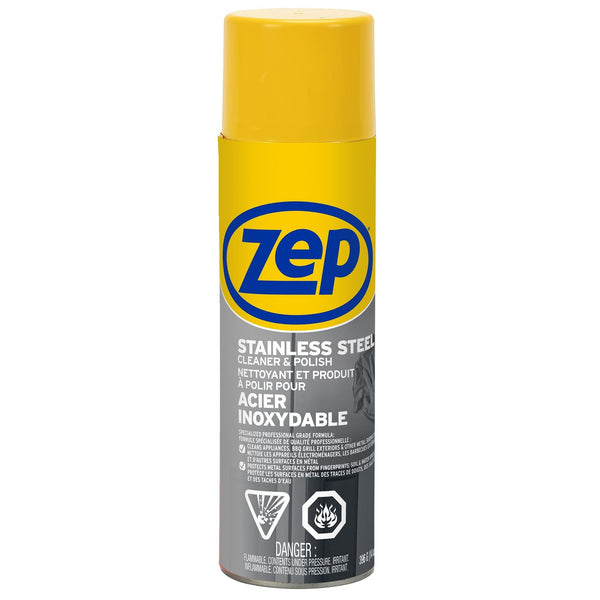 Zep Stainless Steel Cleaner and Polish Spray, 414-mL L0