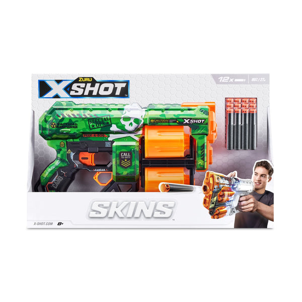 Zuru X-Shot Skins Dread, 7 Unique Designs, 12-Dart Capacity, Ages 8+ D2